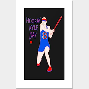 KYLE DAY RETRO TENNIS PLAYER GIRL NUMBER 8 Posters and Art